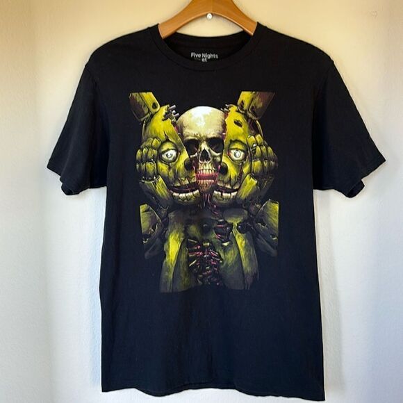 Springtrap T Shirt - Five Nights at Freddy's Black size large - Picture 1 of 5